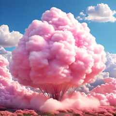 Canvas Print - balloon in clouds