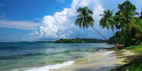 Wall Mural - A photograph showing the main tourist attractions of Panama