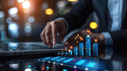 Poster - Analyzing telecom data to drive network expansion and revenue growth insights. Concept Telecom Data Analysis, Network Expansion, Revenue Growth, Insights.