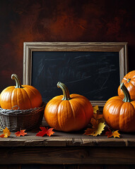 Wall Mural - Thanksgiving copyspace banner background