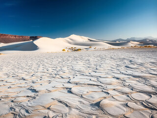 white sands in desert