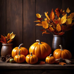 Wall Mural - Thanksgiving copyspace banner background