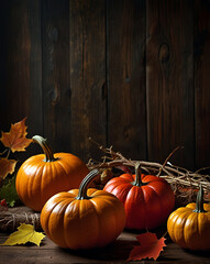 Wall Mural - Thanksgiving copyspace banner background