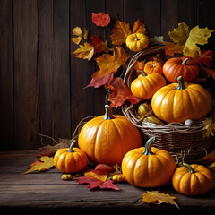 Wall Mural - Thanksgiving copyspace banner background