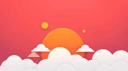 Sticker - Capture the serene beauty of sunset clouds dotted with stars, creating a magical ambiance against a clean background.