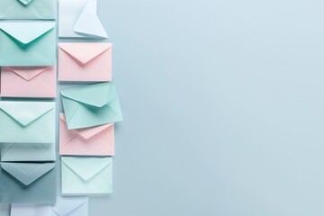 Poster - soft pastel hues background with professional email marketing tools, showcasing customer engagement