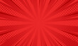© Ruwaifi - Red comic sunburst effect background with halftone. pop art comic-style vector background. Suitable for templates, sale banners, events, ads, web and pages