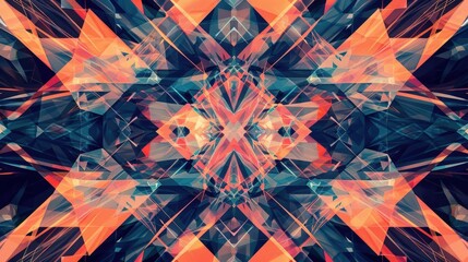 Poster - Geometric patterns in computer graphics. Discuss how geometric patterns are used in digital art and computer-generated imagery. What creative possibilities do these patterns offer