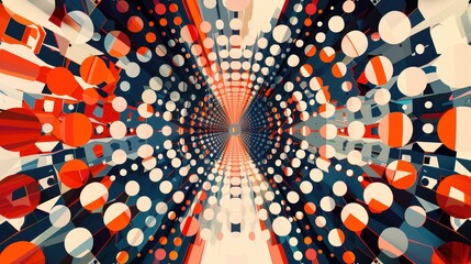 Poster - Geometric patterns in computer graphics. Discuss how geometric patterns are used in digital art and computer-generated imagery. What creative possibilities do these patterns offer