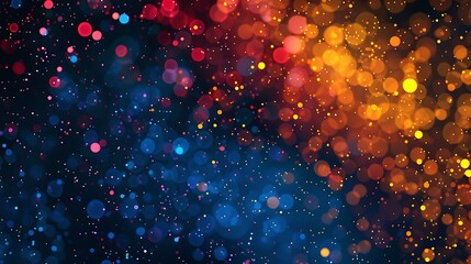 Poster - Abstract Bokeh Lights Background blur colorful for Concept cosmic space galaxy full of stars.