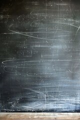 Wall Mural - Clean and scratched chalkboard background Generative Ai