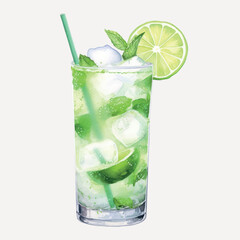 Sticker - Refreshing mojito with lime