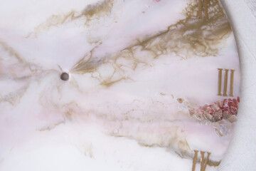  Handmade interior clocks made of epoxy resin. An interior item.