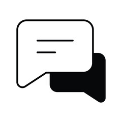 communication glyph icon with white background vector stock illustration