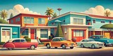 elements of house retro pop style image background