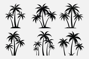 palm tree line art silhouette vector palm, tree, vector, line, art, silhouette, drawing, clipart, icons, illustrations, graphics, outline, design