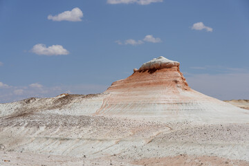 Wall Mural - The name Kyzylkup tract can be translated from Kazakh as red sand. Mangystau Region, Kazakhstan.