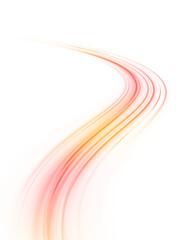 Poster - Sport car is made of polygons, lines and connected dots. Racing cars dynamic flash effects city road with long exposure night ligh. Vector PNG glitter light fire flare trace.	
