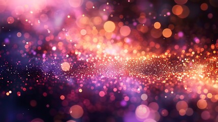 Poster - Abstract Sparkling with Bokeh Light Background for Holiday merry celebration Concept.