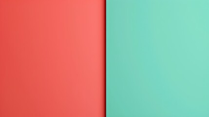 Poster - Bold red background meets a bright green background, providing a vibrant backdrop for design projects. The two colors create a visually striking contrast, offering a sense of balance and energy