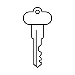 Wall Mural - Key icon vector. Lock iluustartion sign. Closed symbol or logo.