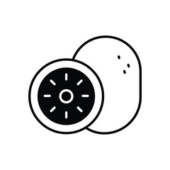 Sticker - Kiwi vector icon