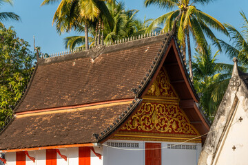 Wall Mural - detail of Wat Xieng Thong 