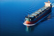 © Leonid - Bulk carrier or bulker underway in sea, ship for unpackaged bulk dry cargo
