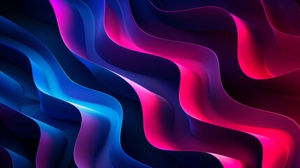 Abstract background with blue and purple lights forming a digital wave pattern