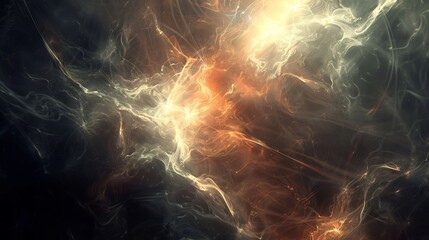 Wall Mural - Abstract Smoke and Light