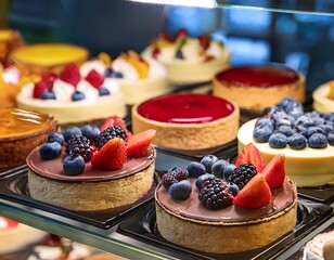 Wall Mural - tart with berries