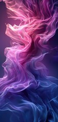 Poster - Abstract Flowing Colorful Hues with Pink and Blue Gradient