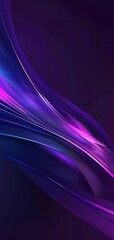 Poster - Abstract Dynamic Flow of Purple and Blue Lights
