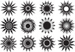 © Михаил Н - Set sun. Hand drawn vector illustration
