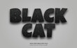 © Fauzan - Black Cat editable text style effect