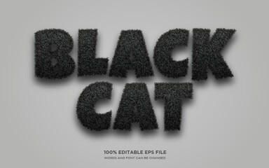 Poster - Black Cat editable text style effect