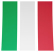 © blobbotronic - halb transparente bunte Klebestreifen in den Farben der italienischen Flagge