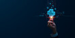 © teerawat - Businessman holding virtual blue plus sign to offer positive thing with thinking mindset or healthcare insurance symbol concept, like benefits, personal development, health insurance, growth concepts.