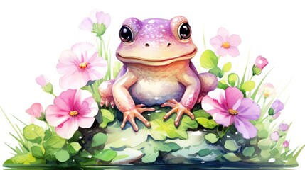 Wall Mural - Cute little frog 