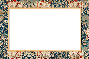 Wall Mural - Vintage floral frame png Boho