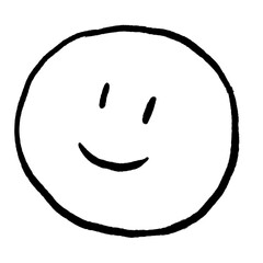 Poster - Happy face png emoji doodle, illustration, off white design