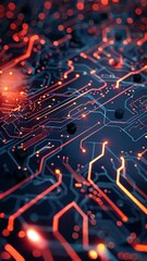 Poster - Generic digital technology background animation