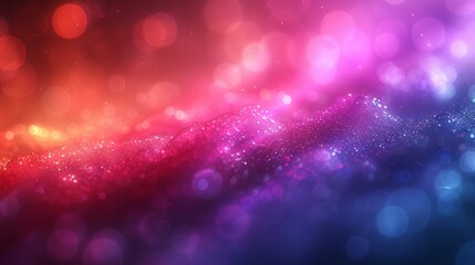 Poster - Vivid and dazzling glitter abstract background featuring vibrant red, pink, and blue lights
