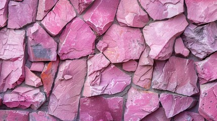 Wall Mural - Texture of a beautiful pink stone wall perfect for adding a touch of elegance to any design project