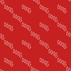 Poster - Lower Highs and Lower Lows vector trading thin line seamless pattern