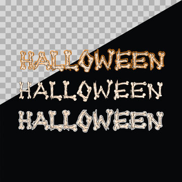 Halloween lettering. writing for Halloween celebrations. Vector