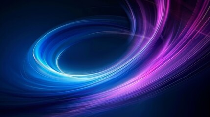 Captivating abstract background of blue and purple light swirls, ideal for technology or energy themed projects