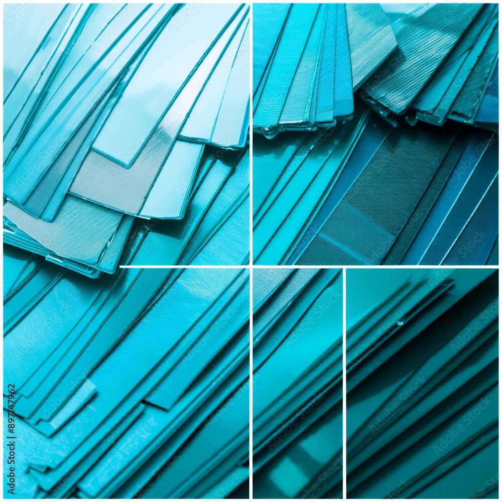 Fotografie Color cyan and its applications, featuring elements like ...