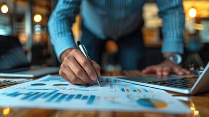 An investment portfolio being reviewed by an advisor, representing diversified investment strategies