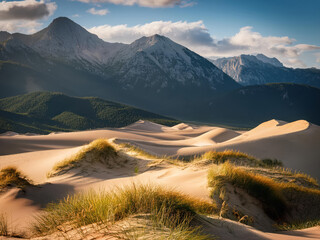 landscape with sand dune